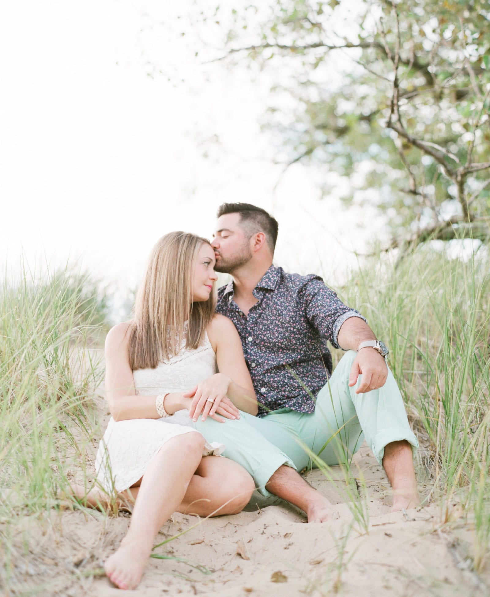 Holland Michigan beach engagement session photography